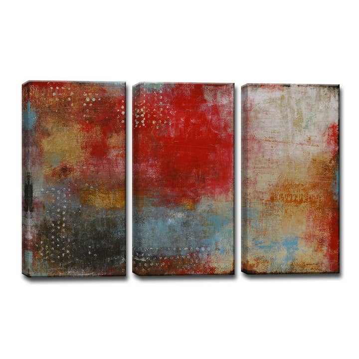Ready2Hangart 'ñ¢ 'Impromptu' von Norman Wyatt Jr. 3-teiliges Kunstset auf Leinwand für den Großhandel von Ready2hangart, Inc.