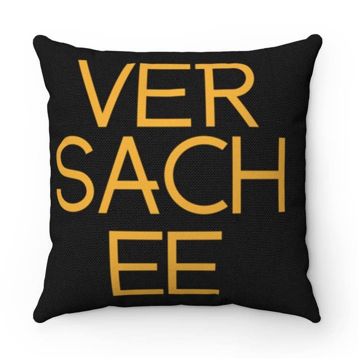 Taie d'oreiller Ver Sach Ee, 18 x 18, taie d'oreiller design tendance 18 x 18, taie d'oreiller inspirée, oreiller décoratif, oreiller d'appoint pour la vente par QuotesOn LLC