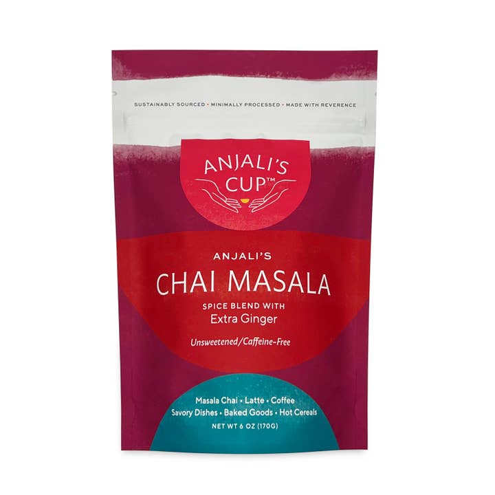 Anjali's Chai Masala with Extra Ginger, Pouch (6.00 oz) for wholesale by Anjali's Cup