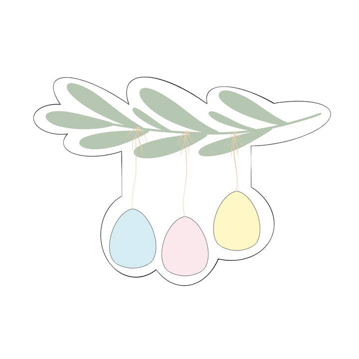 Guirlanda com enfeites pendurados ou guirlanda de Páscoa com ovos pendurados por atacado de Maison’s Custom Cutters