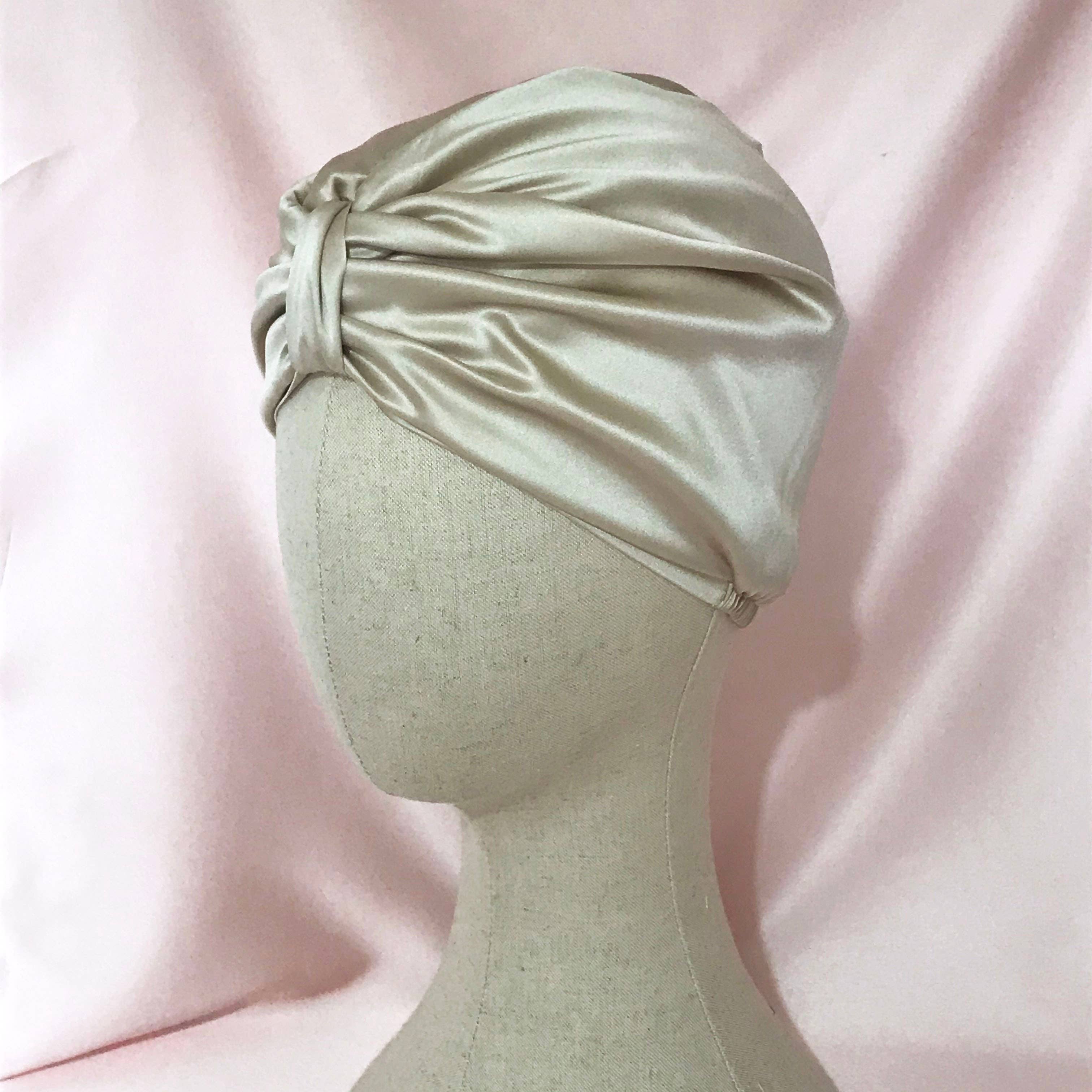 Mille Saisons - Wholesale Sleep Cap / Bonnet - Women's - Champagne Mulberry Silk Sleep Cap Fully Lined- 10 colours3