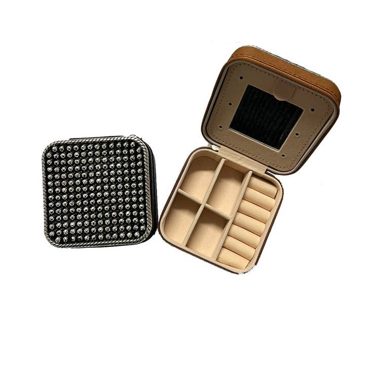 Snowing West - Wholesale Jewelry Box/Organizer - WESTERN BUBBLE METAL PLATE JEWELRY BOX