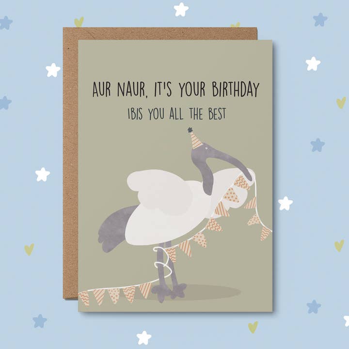 From Rosalie - Wholesale Birthday Card - Aur Naur It’s your birthday - Funny Australian Greeting Card2