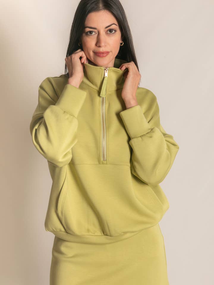 P. CILL – wholesale Sweatshirt - Dam – P. CILL Butter Modal tröja med dragkedja48