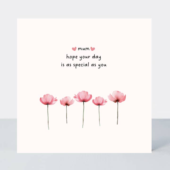 Maman — Une journée aussi spéciale que toi — Carte pour la fête des mères/anniversaire pour la vente par Petimo