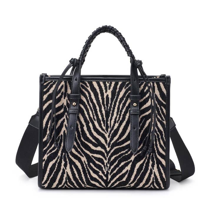 Moda Luxe – wholesale Top handle bag – women's – Dinsdale Zebra Print Crossbody6