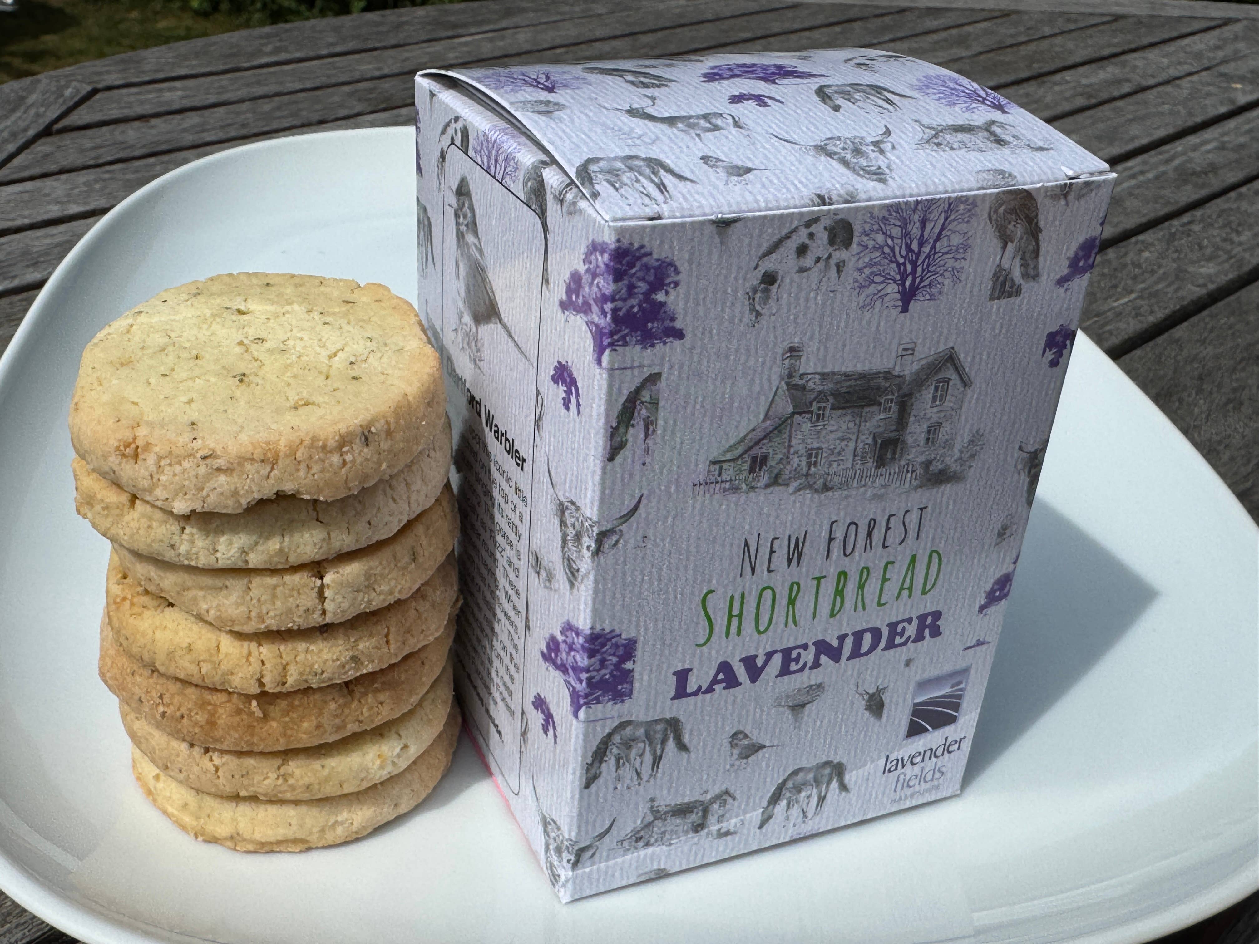 New Forest Shortbread – wholesale Biscuit – New Forest Shortbread Box of 8 Pieces - Lavender0