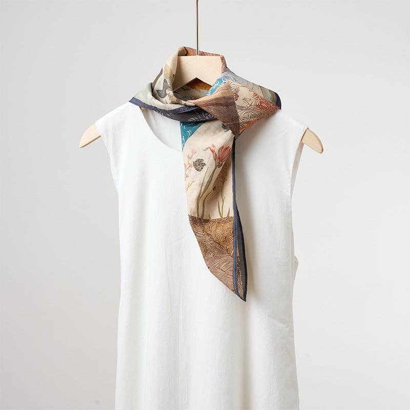 Marayn - Vendita all'ingrosso Sciarpa - Donna - Sciarpa in Misto Seta Leggera Primavera Estate Versatile69