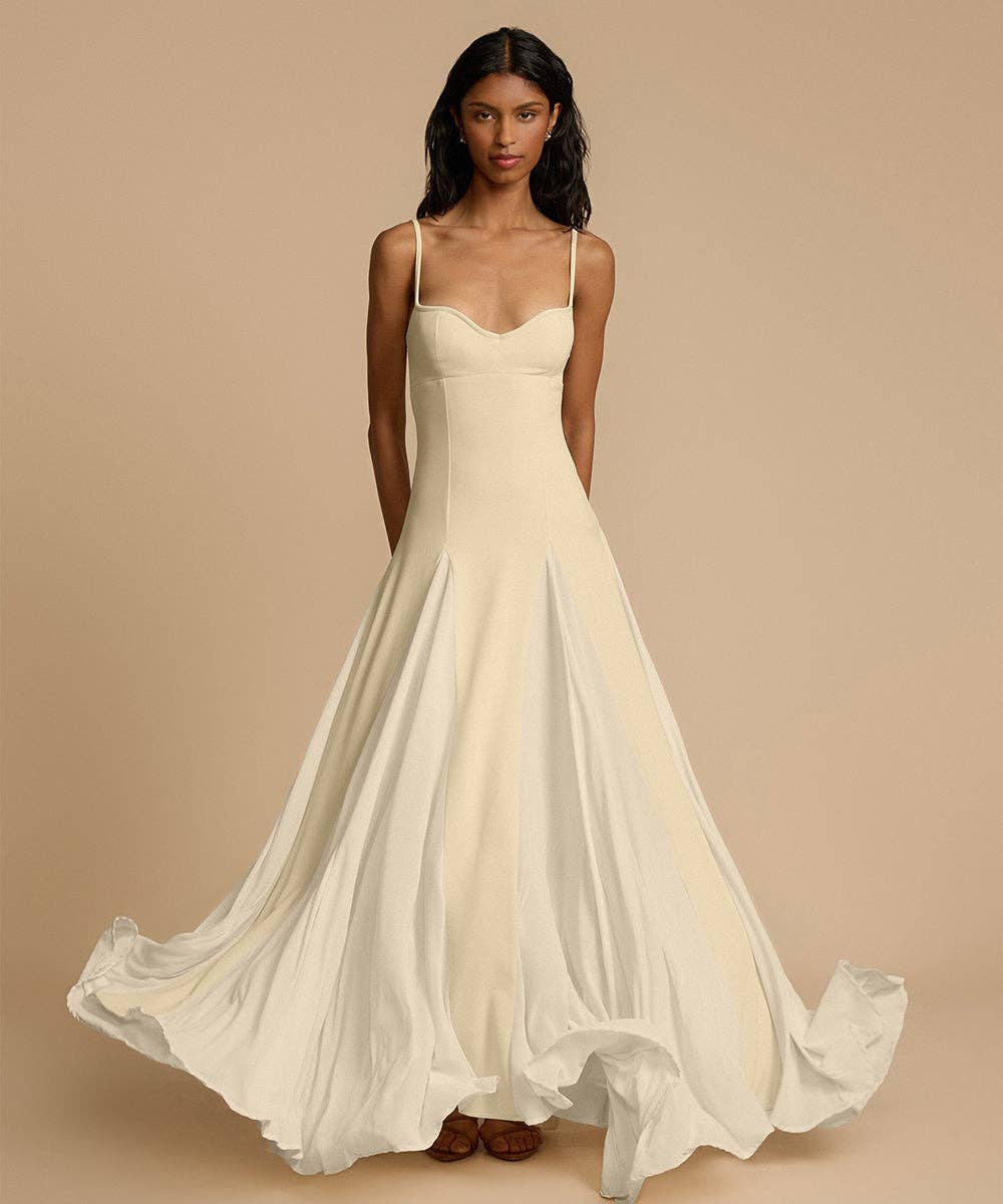 Aria Romance - Wholesale Gown - Women's - Contrast Panel Halter Bodycon Dress1