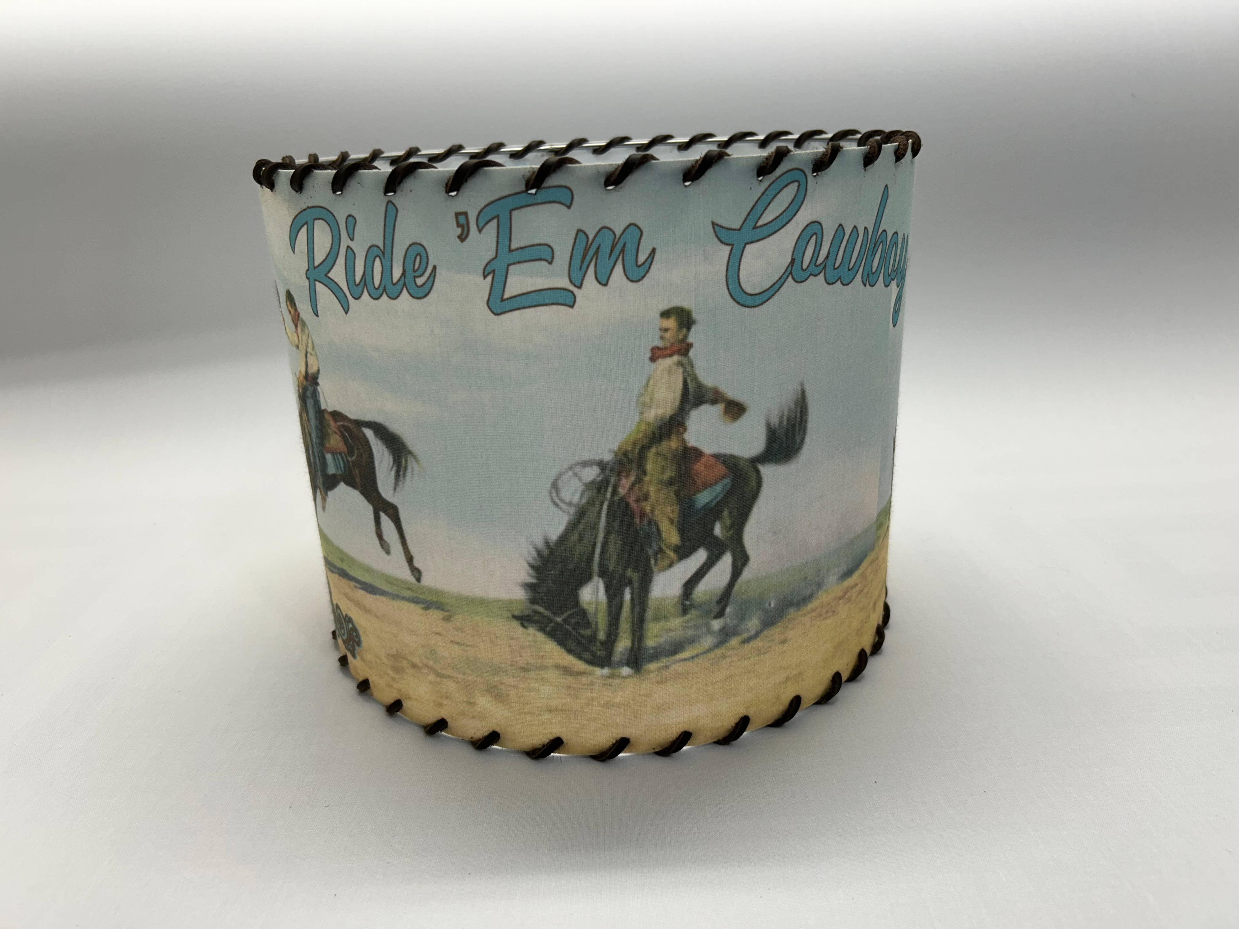 Red Dirt Ranch Clothing Company - Wholesale Lamp Shade - Lampshade Ride ‘Em Cowboy 19292