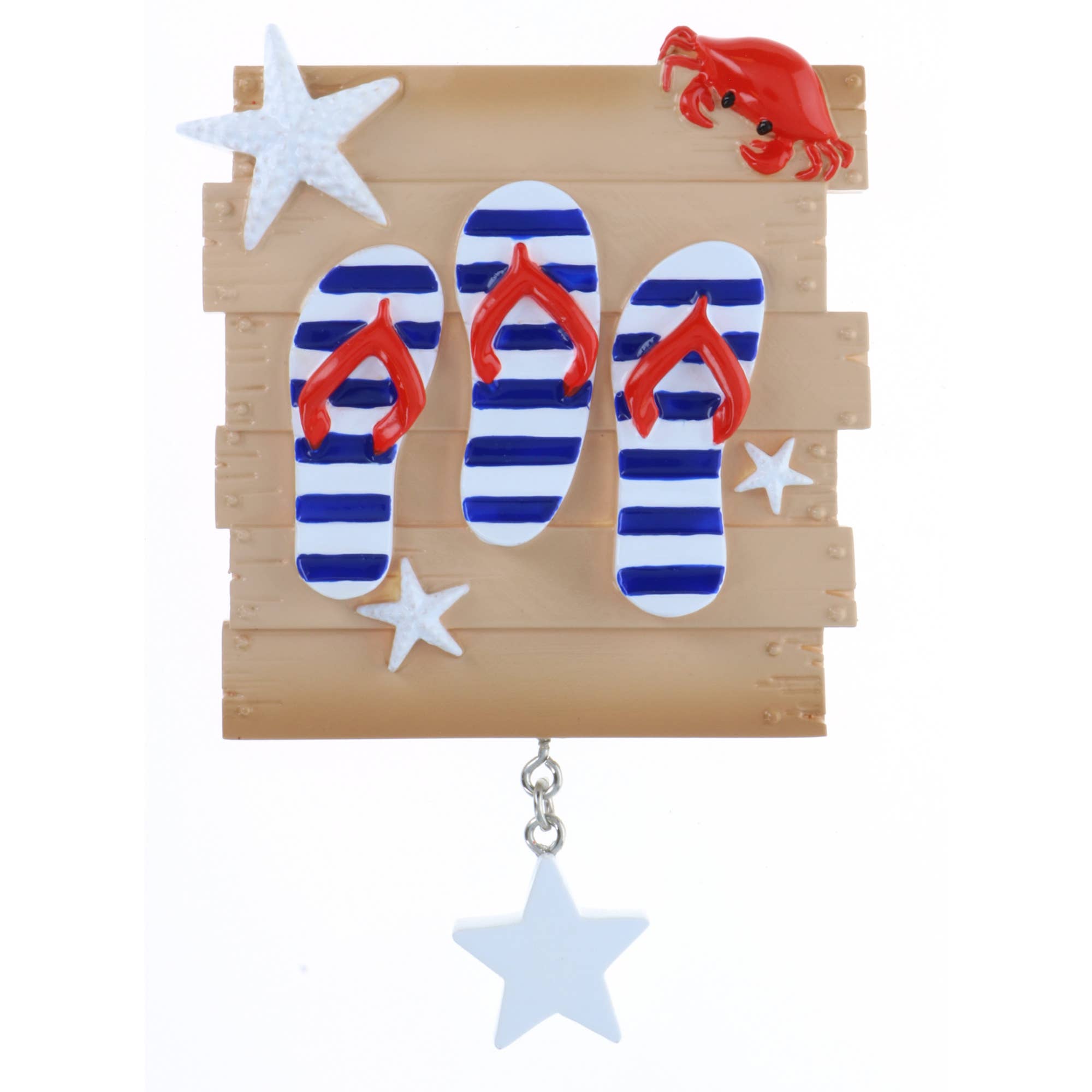 PolarX Ornaments - Wholesale Ornament - Flip Flop Family Personalized Ornament2