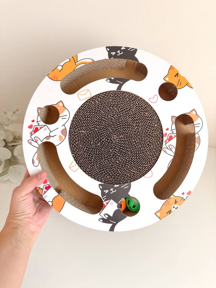 Happy Cat jouet à griffer, jouet pour chat, tapis à griffer pour la vente par Doggotique