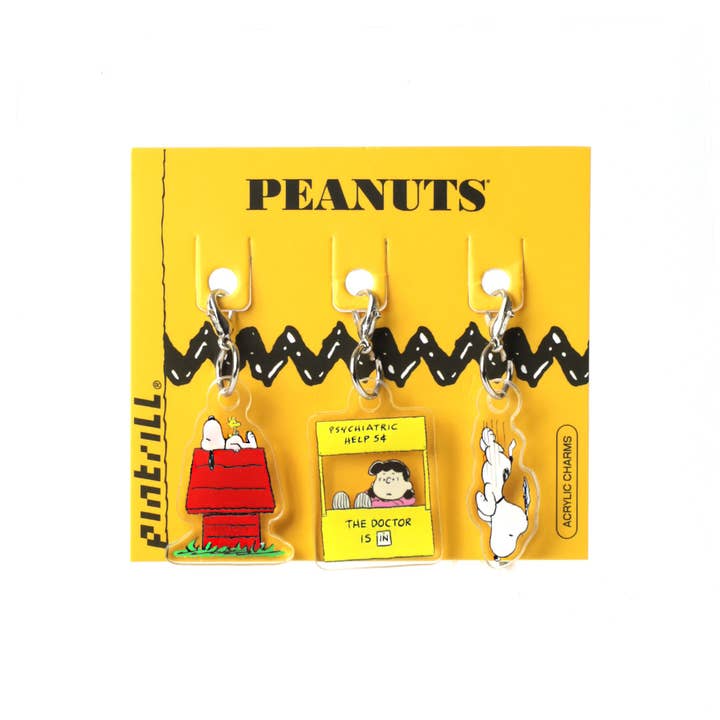 PINTRILL - Wholesale Keychain – Unisex - Peanuts Mini Acrylic Charm Set1