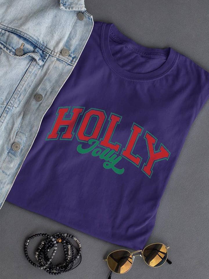 Swift Retail - Wholesale T-Shirt (Graphic) - Women's - Holly Jolly - Festive Christmas Tee3