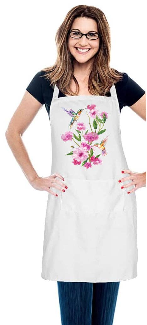 M Design Studio Gifts - Wholesale Apron - Pink Floral Blossom Apron1