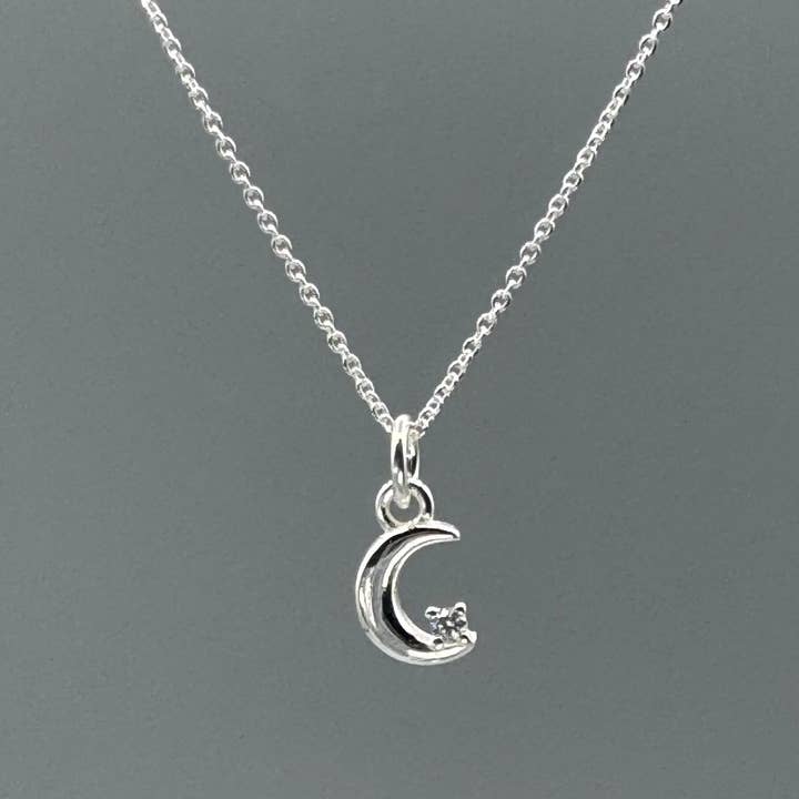 Something Silver - Wholesale Pendant/Charm Necklace - Celestial Crescent Moon Necklace1