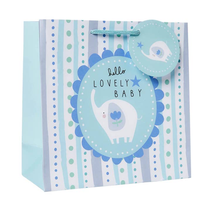 Baby Boy Medium Giftbag for wholesale by Belly Button Designs
