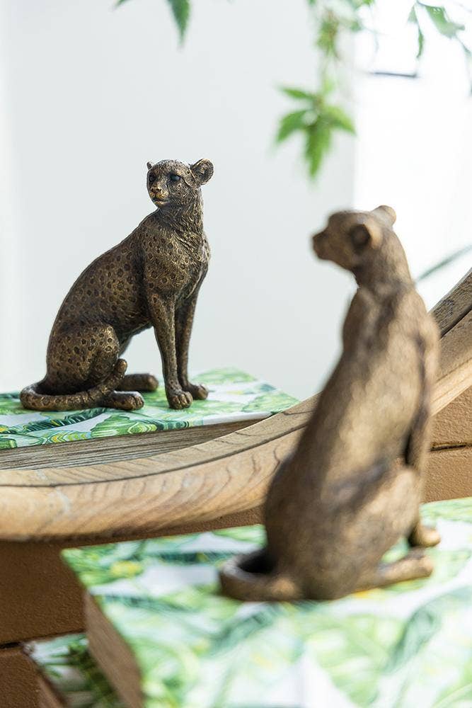 A&B Home Group Inc. - Wholesale Decoratief beeldje - Panter van koper, 15 cm12