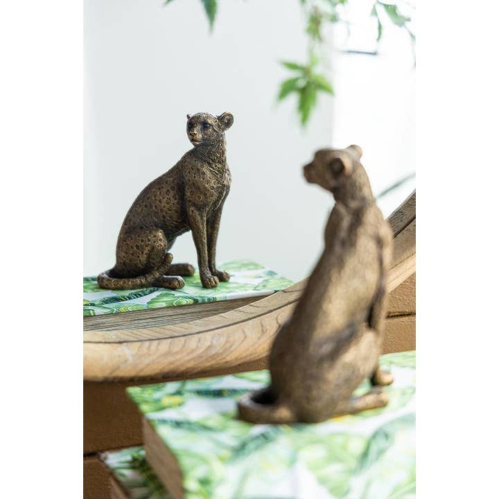 A&B Home Group Inc. - Wholesale Decoratief beeldje - Panter van koper, 15 cm12