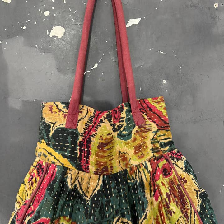GYPSY STUDIO - Wholesale Shoulder Bag - Women's - Kantha Stitch Bag Cotton Shoulder Bag Women Bag Printed Bag4