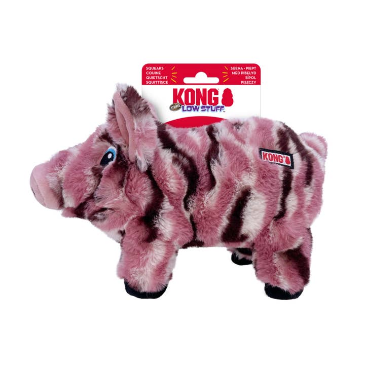 KONG Stripes Low Stuff Pig for wholesale by Hofman Animal Care