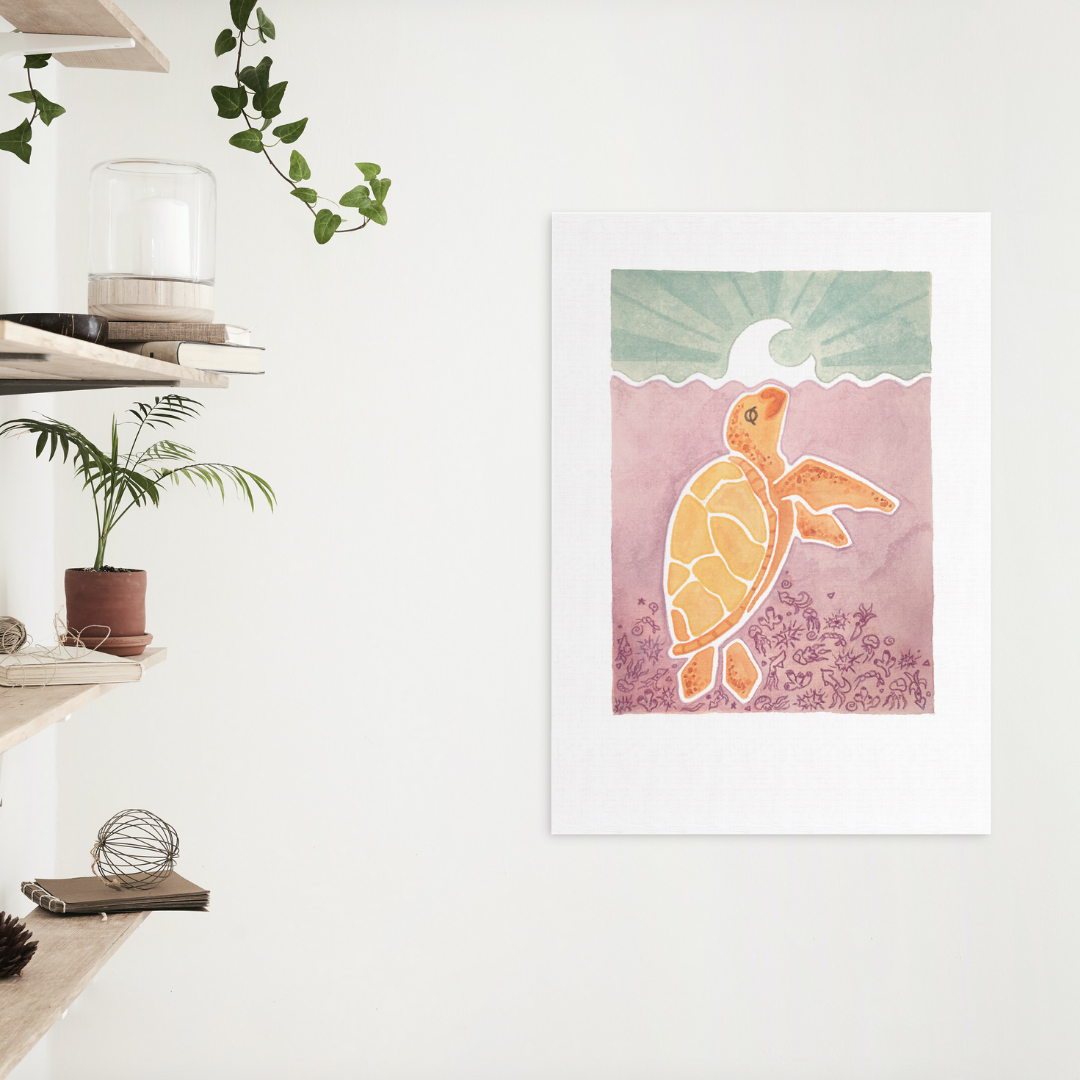 In Sense - Venta al por mayor Ilustración - Ocean Friends: estampado de tortuga1