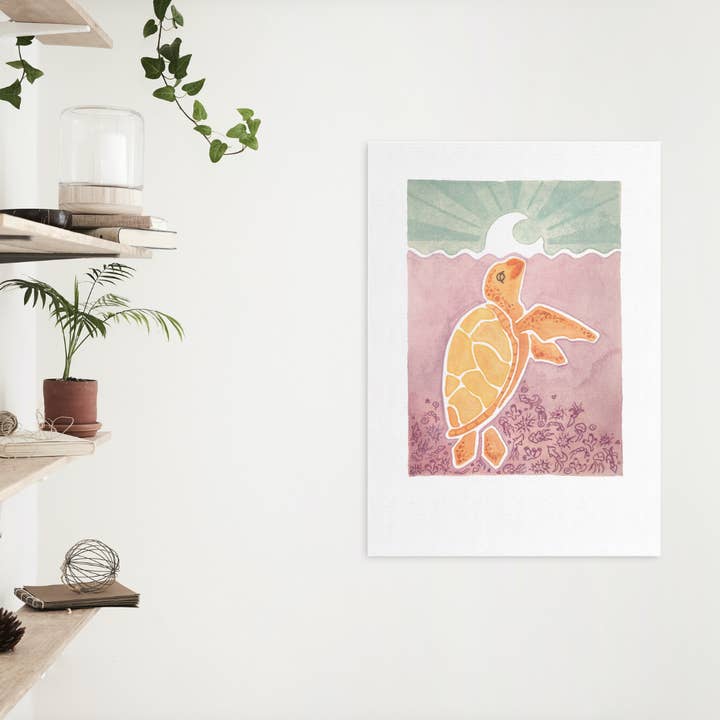 In Sense - Venta al por mayor Ilustración - Ocean Friends: estampado de tortuga1