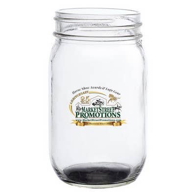 Clear 16 oz. Mason Jars Drinking Glasses for wholesale on Faire0