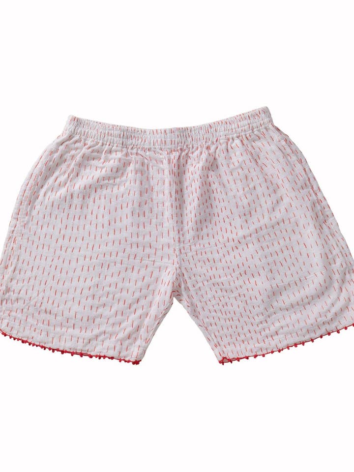 REDLINE KANTHA SHORT - 100% KATOEN voor wholesale door Choyal - Fair Trade Unisex Clothing