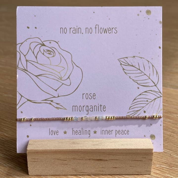 Ingen regn, ingen blomster - Morganite/rose for engroshandel hos Bits&Pieces