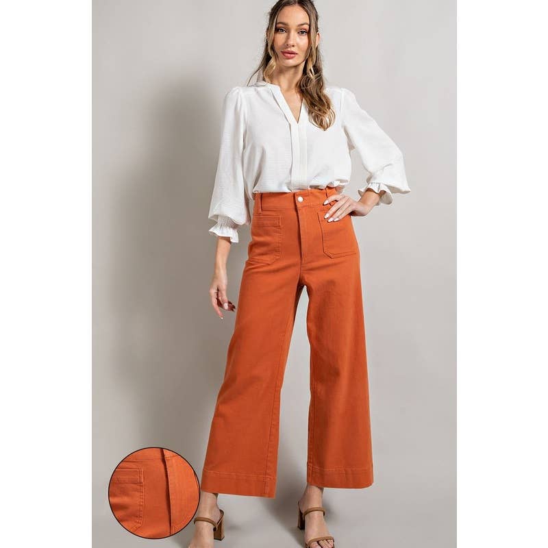 STYLE USA - Vendita all'ingrosso Pantalone - Donna - Pantaloni larghi lavati in morbido tessuto12