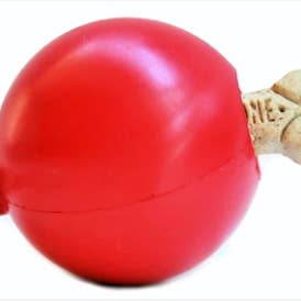 SodaPup Dog Toys - Wholesale Pet Chew Toy - Dog - SP Christmas Ornament - Chew Toy - Treat Dispenser- Red1