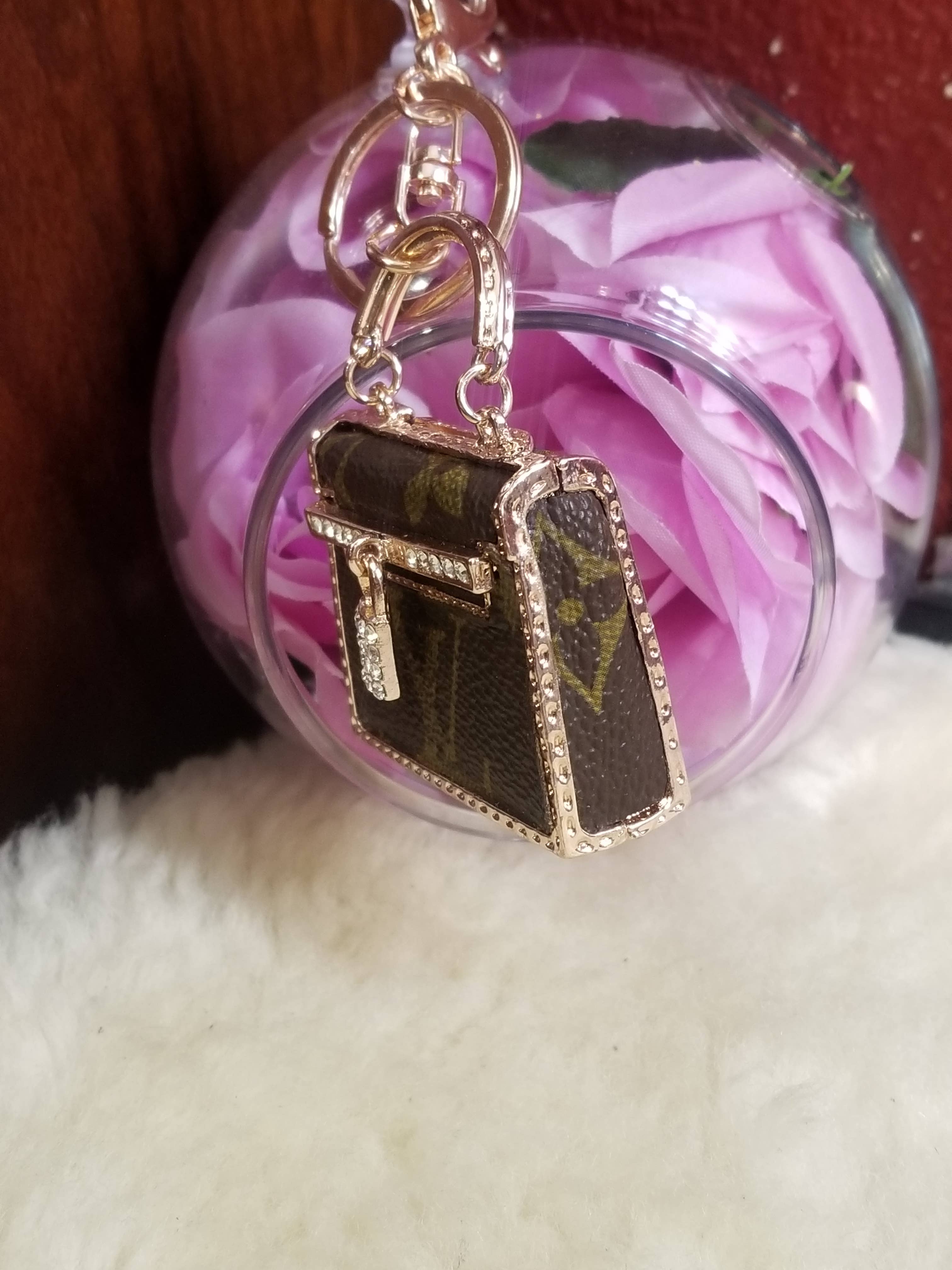Upcycled Always & Forever accessories - Wholesale Keychain - Women's - Upcycled LV bag charm/ keychain2