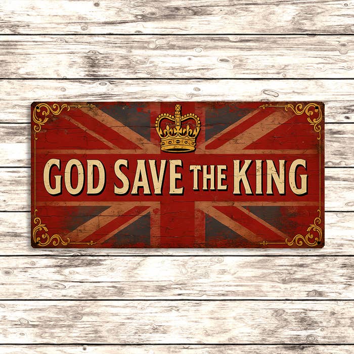 The British Metal Signs Company – wholesale Wall sign – God Save the King Metal Sign – Vintage Union Jack Wall Art2