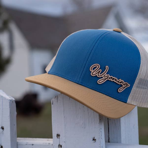 MT Brand Apparel - Wholesale Trucker Hat - Unisex - Simply Montana Leather Patch Hat - CUSTOMIZABLE2