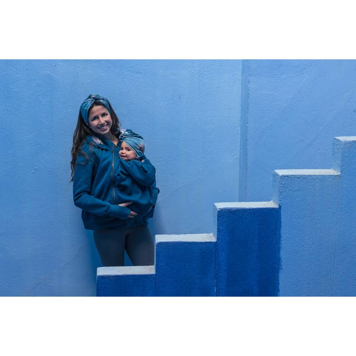 Veste de grossesse 5 en 1 POLA avant/arrière pour bébé PETROL pour la vente par FUN2BEMUM