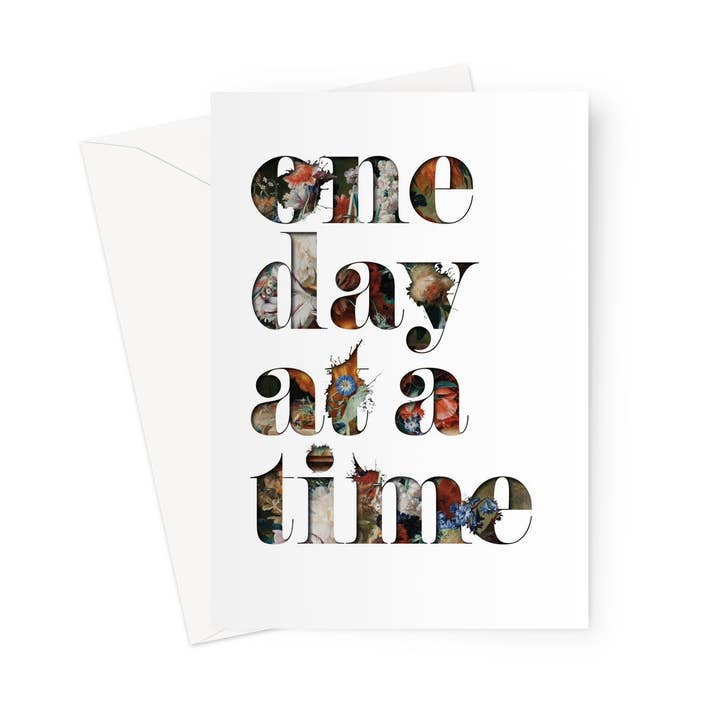 Carte de vœux ONE DAY - POPPY pour la vente par burnt peach