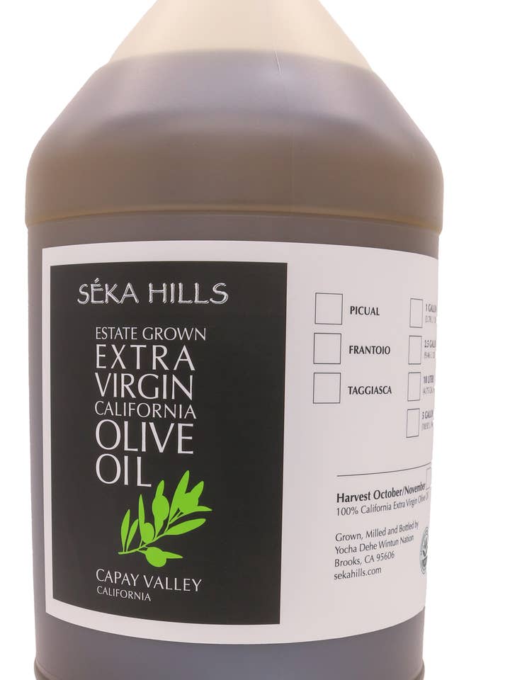 2024 Picual Extra Virgin Olive Oil 1 Gallon for wholesale by Seka Hills