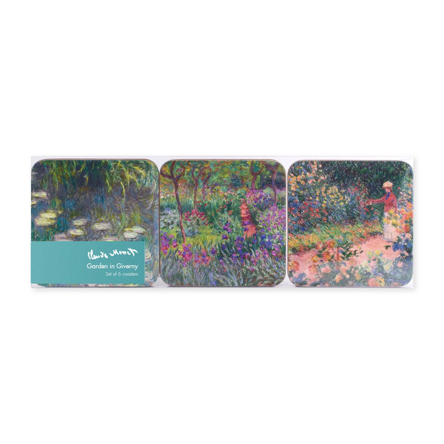 MUSEUM WEBSHOP - Wholesale Coasters - Coasters,  set of 6, Monet's garden in Giverny1