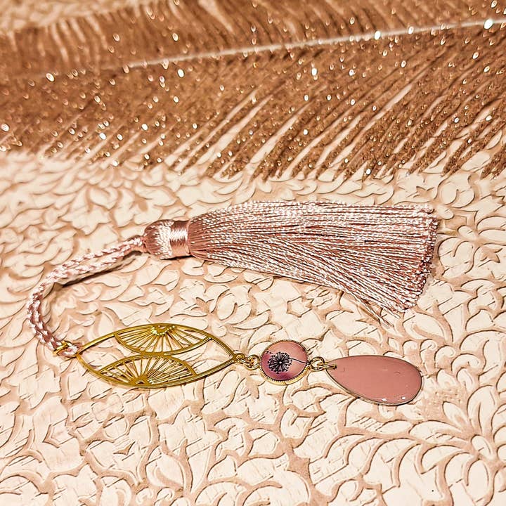 Retro bokmärken solfjäder tofs paljett för wholesale av Lydée Déco