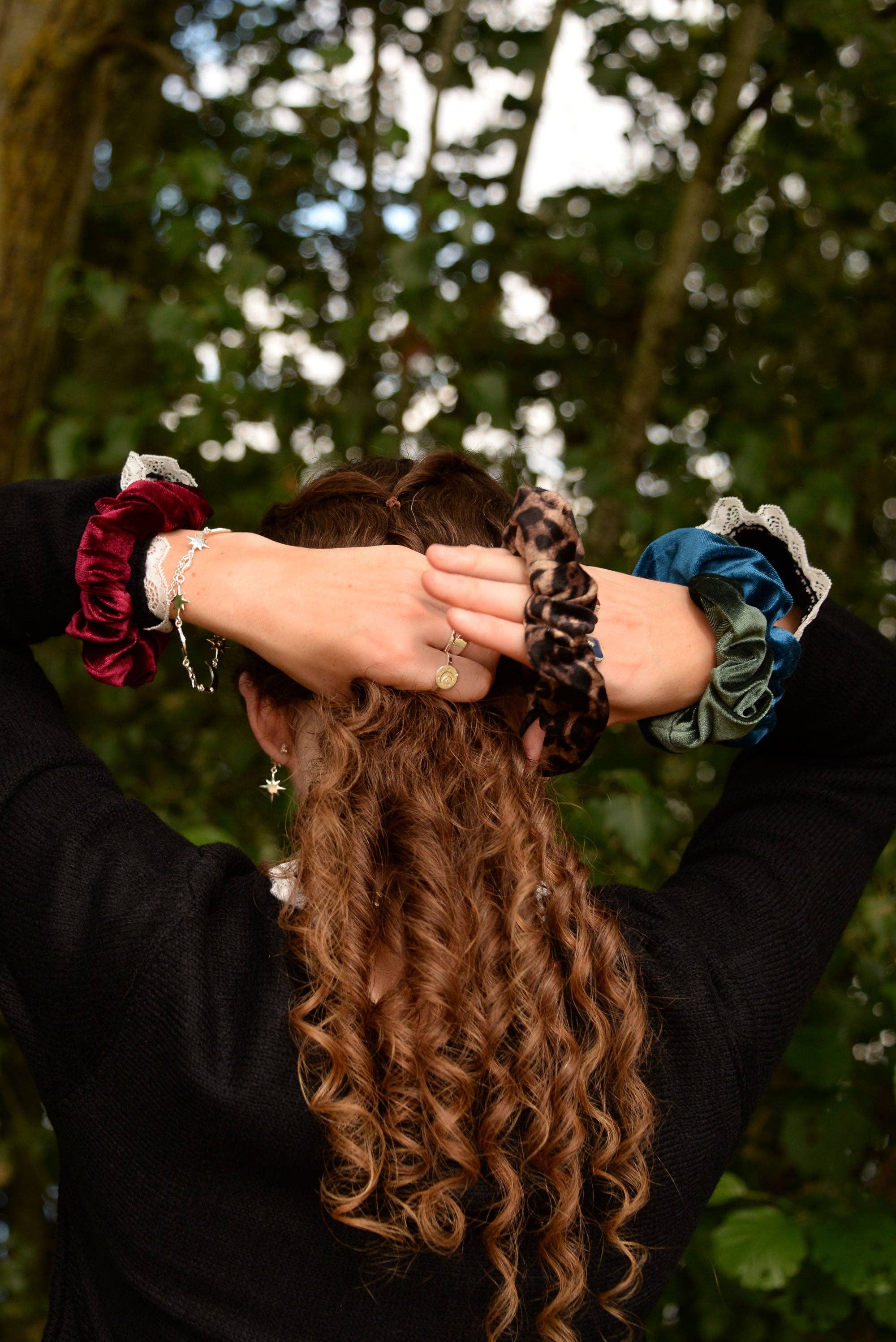 My Doris - Wholesale Scrunchie - Women's - BURGUNDY / TEAL / GREEN SCRUNCHIE PACK1