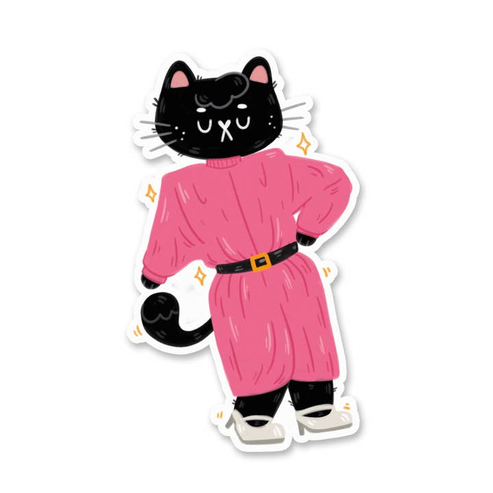 Oggy's Club - 1980s Catwalk - Die Cut Stickers for wholesale by My Sweet Paper Card