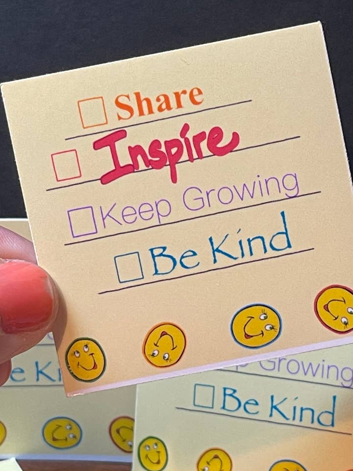 Yellow Notes Vinyl Sticker Laminated Indoor for wholesale by My Groovy Art Shop