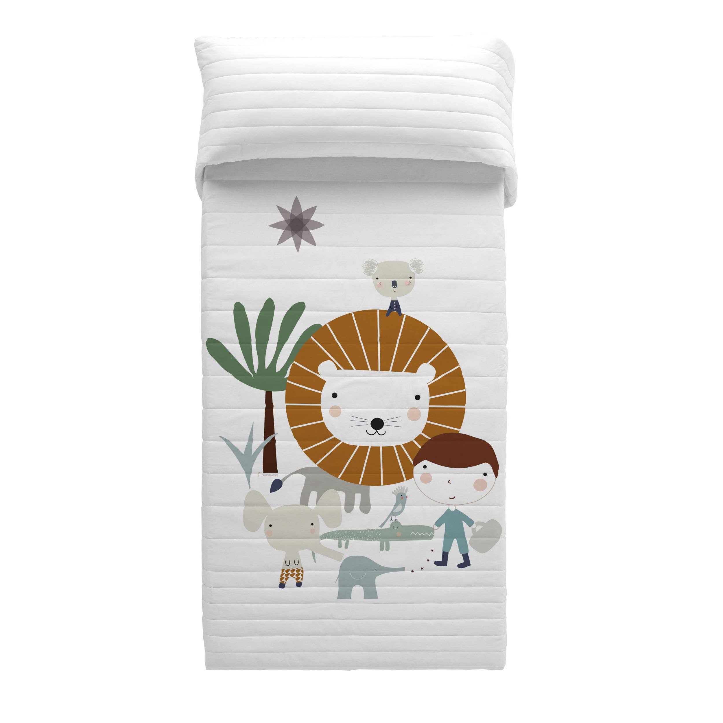 Creaciones Euromoda SL (Naturals Home) – wholesale Täcke - Barn och baby – Vändbar BARNPLÄD JUNGLA - HEI1