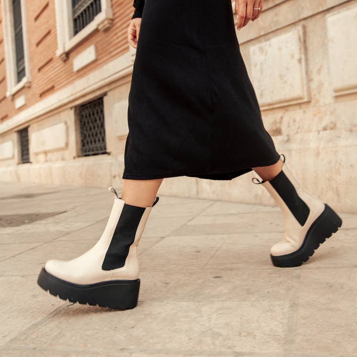KMB Shoes - Wholesale Chelsea Boots - Women's - Jena Sand2