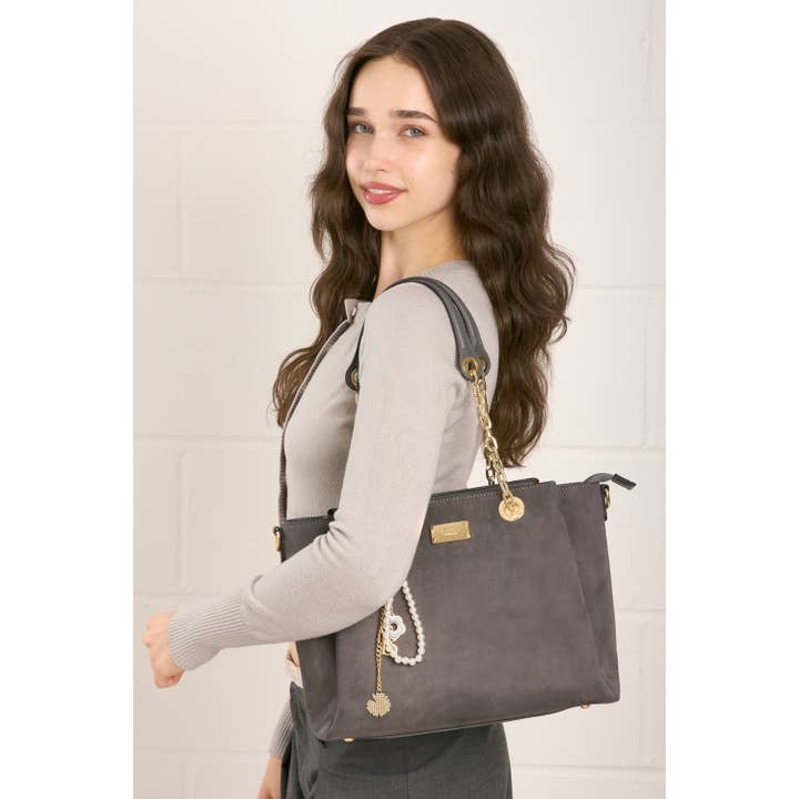 Bessie London - Wholesale Shoulder Bag - Women's - GLAMOUR CHAIN SHOPPER BAG1