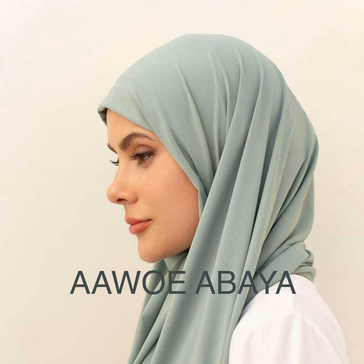 Aawoe Abaya - Wholesale Hijab - Women's - Jersey Rectangle Hijab with Tie - 70x200 cm - 24840