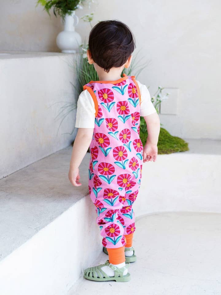 Ameelo - Vente Barboteuse – bébé - Salopette Billie en coton biologique - Daisy13