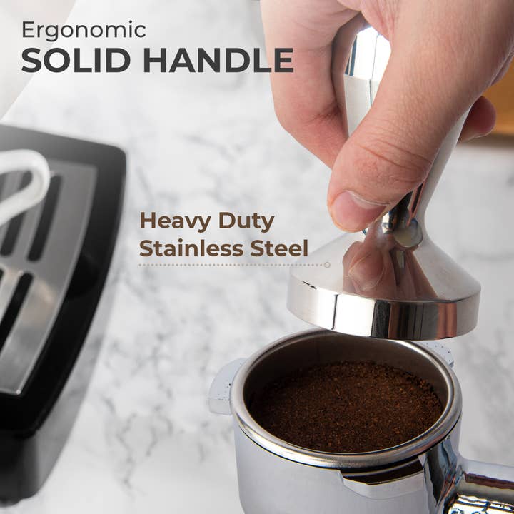 Kaffe - Wholesale Kitchen Tool/Gadget - Kaffe 54mm Stainless Espresso Tamper - Premium Press Tool