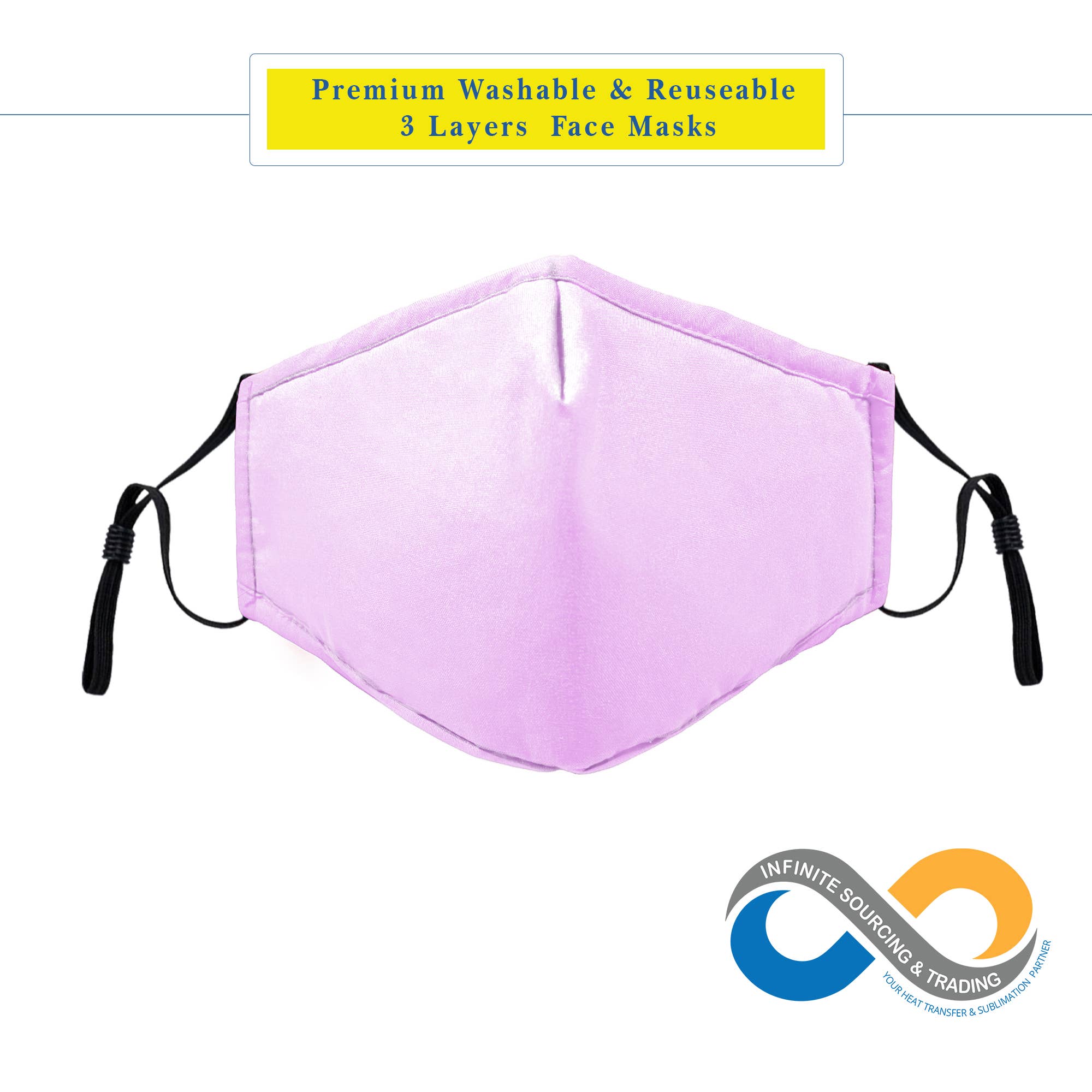 Infinite Sourcing & Trading LLC. - Wholesale Protective Face Mask/Shield - Reusable/Washable Cotton Face Mask, Solid Color Face Mask2